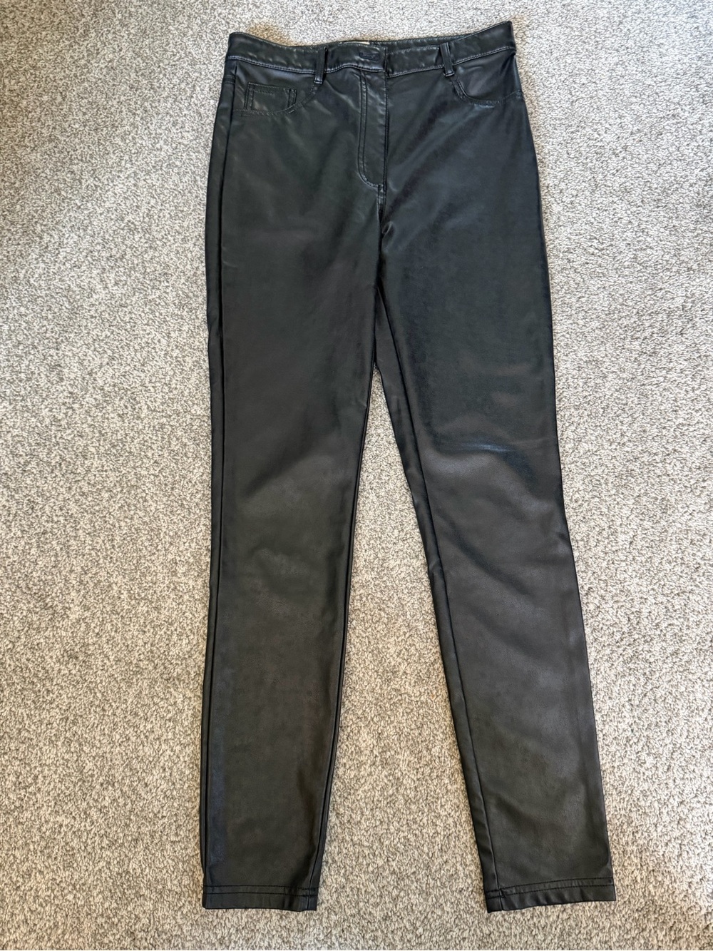 Wilfred Black Faux Leather Skinny Pants